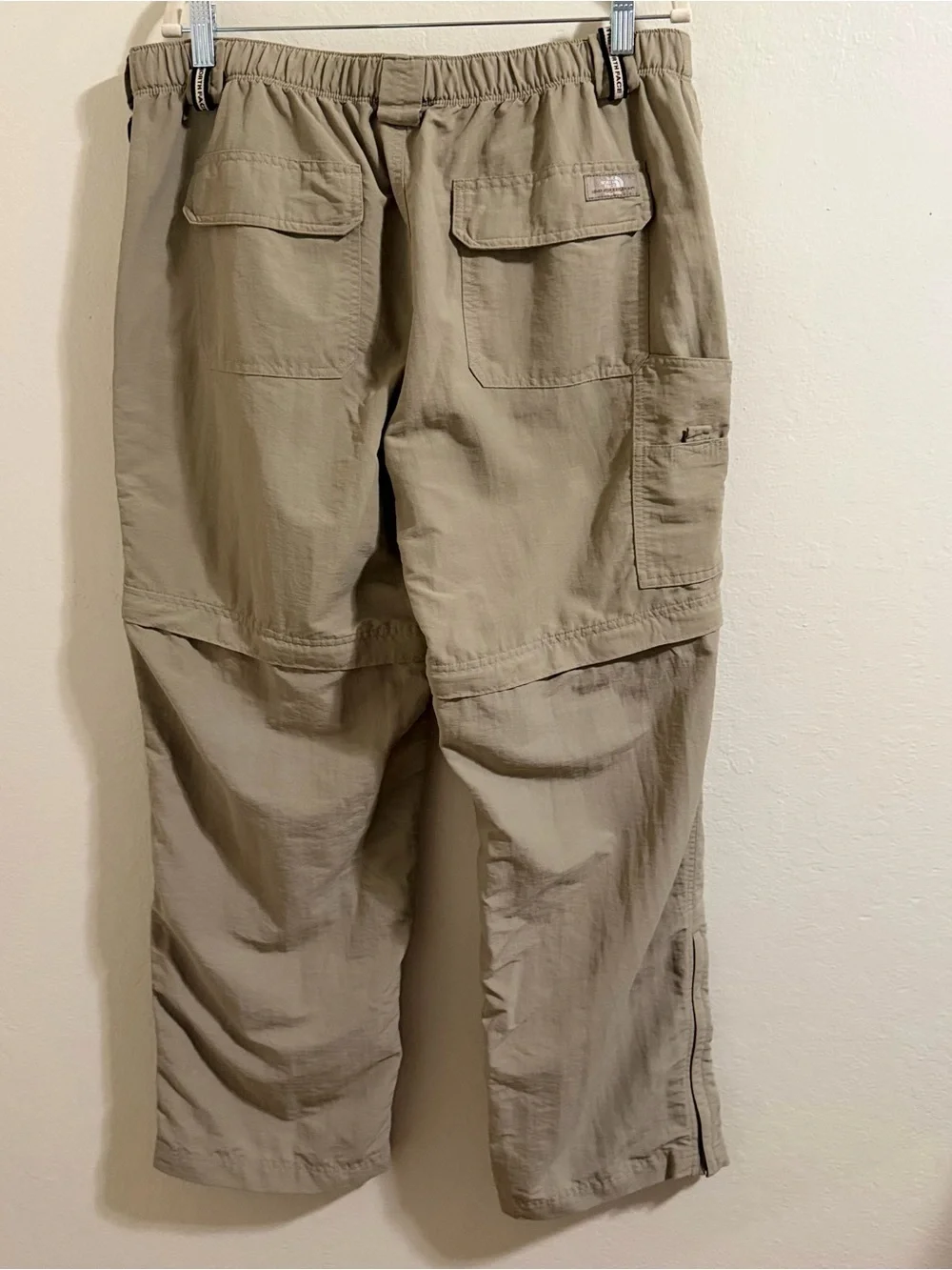 The North Face Convertible Hiking Pants Men's L Tan/Beige Cargo Trail outdoor